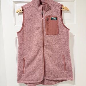 L.L. Bean Heathered Pink Knit Sweater